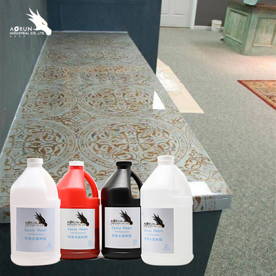 Resina de cola Epoxy superior AB da barra dura de Crystal Clear Countertop Epoxy Resin