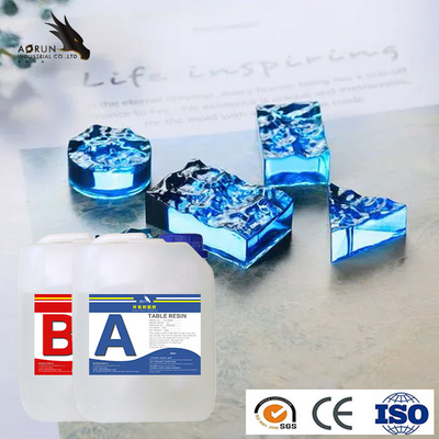 Tampo da mesa líquido curado rápido do rio de Crystal Casting Kit Art Resin do espaço livre de duas partes da resina de cola Epoxy