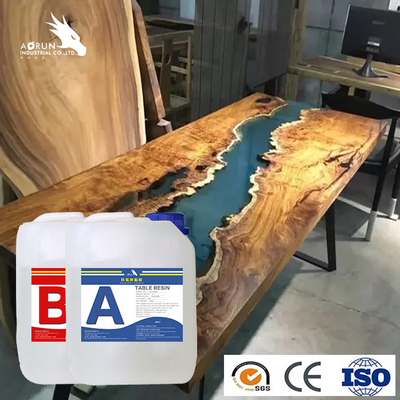 Tampo da mesa líquido curado rápido do rio de Crystal Casting Kit Art Resin do espaço livre de duas partes da resina de cola Epoxy