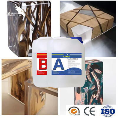 Resina de cola Epoxy clara de cura rápida Tabletop de madeira de Art Epoxy Resin Filler AB