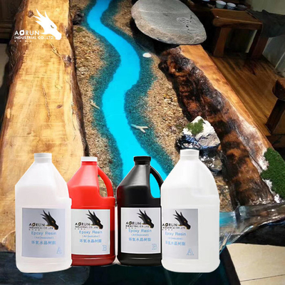 Resina de cola Epoxy clara de duas partes para a madeira líquida da resina de cola Epoxy do espaço livre de Diy das bancadas da cola Epoxy