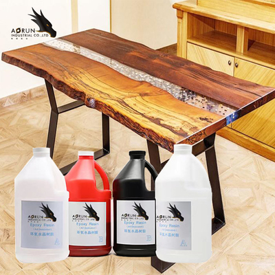 Brilhante incolor do revestimento orgânico da resina de cola Epoxy da bancada do AB do 1:1 na superfície
