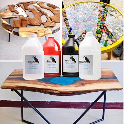 Brilhante incolor do revestimento orgânico da resina de cola Epoxy da bancada do AB do 1:1 na superfície