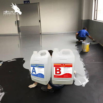 Incolor claro de moldação de vidro líquido da etiqueta do assoalho da resina 3D do AB do 3:1