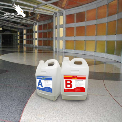 Auto resistente do risco que nivela a dureza da resina de cola Epoxy 90D para a selagem de superfície do assoalho