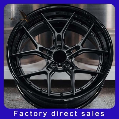 Monoblock luxuoso personalizado 2 partes as rodas forjadas 3 partes da liga para a parte alta forjou carros de competência das rodas
