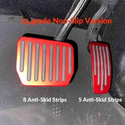 As almofadas do pedal do pé ajustaram para o Tesla Model 3 acessórios modelo do carro de Y Non-Slip Performance Aluminum
