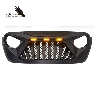 A grade do carro para a grade 2018-2022 do tubarão do ABS de Jeep Wrangler JL Front Bumper Grille Glossy Black E.U. tem estoques