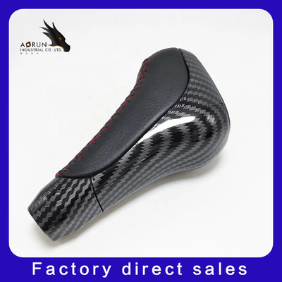 Botão automático de couro genuíno preto do deslocamento de engrenagem do carro da alavanca para a TUNDRA TRD PRO FJ de LAND CRUISER 2003-2017 LC5 4RUNNER
