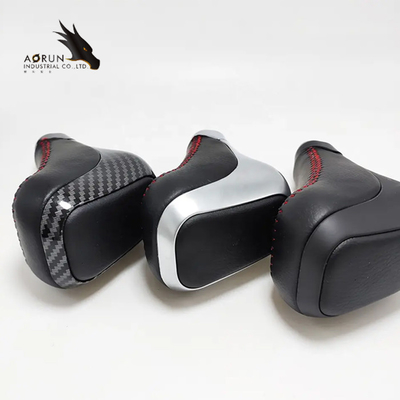 Botão automático de couro genuíno preto do deslocamento de engrenagem do carro da alavanca para a TUNDRA TRD PRO FJ de LAND CRUISER 2003-2017 LC5 4RUNNER