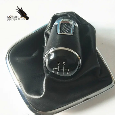 Auto botão manual de couro do deslocamento da alavanca de engrenagem para Volkswagen Golf/Jetta